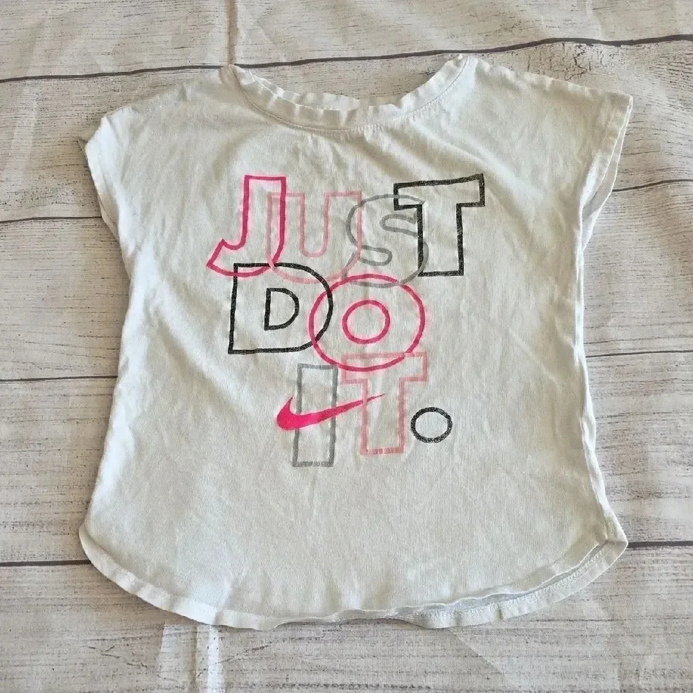 Nike Gray and Pink Short Sleeve Tee